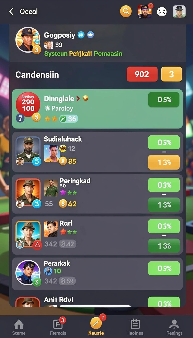 Beragam pilihan permainan menarik dalam aplikasi pagoda127 App APK Terbaru.