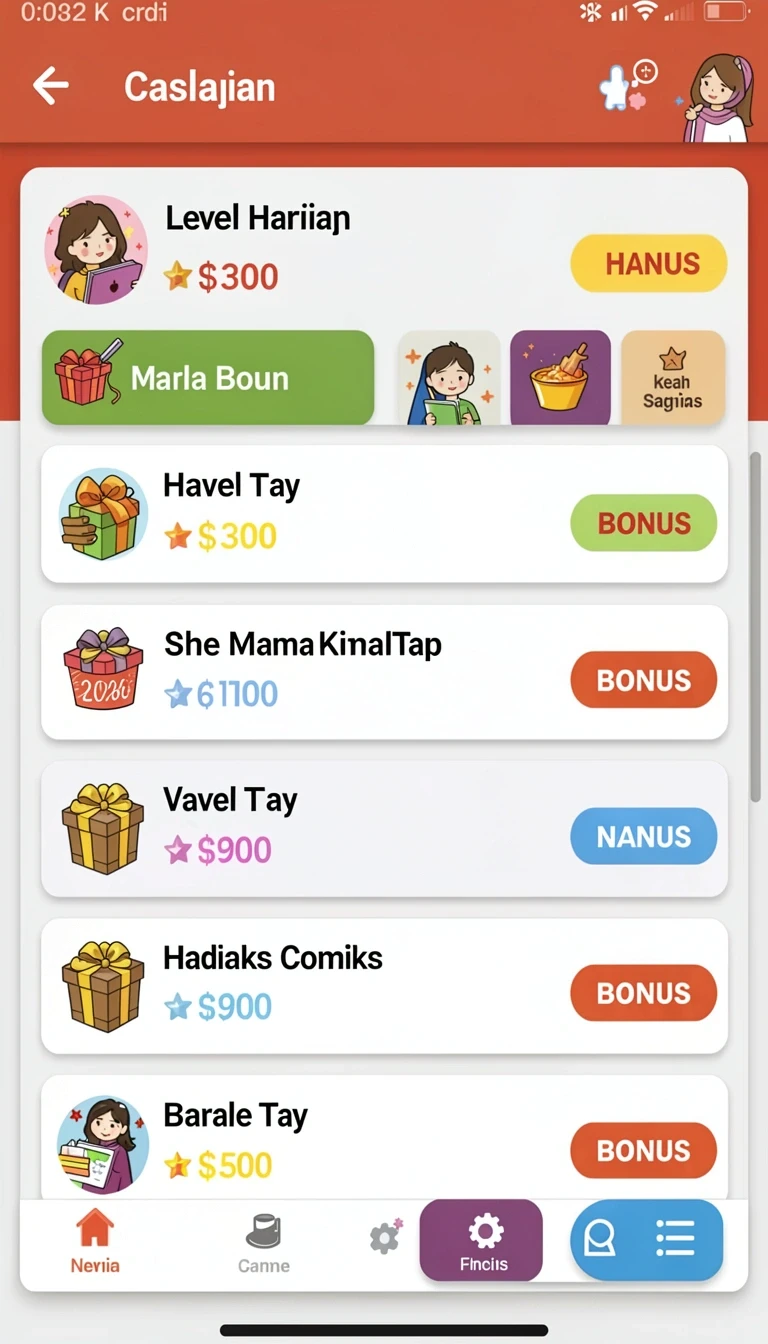 Beragam pilihan permainan menarik dalam aplikasi Download rprp777 APK untuk Android.