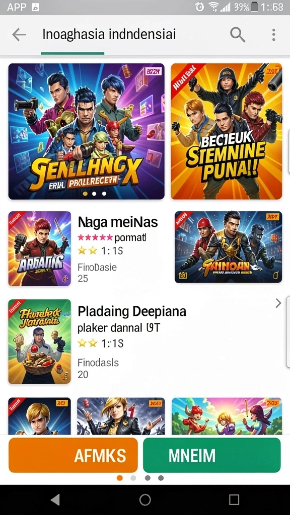 Beragam pilihan permainan menarik dalam aplikasi Download maxseru APK untuk Android.